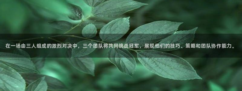  在一场由三人组成的激烈对决中，三个团队将共同挑战冠军，展现他