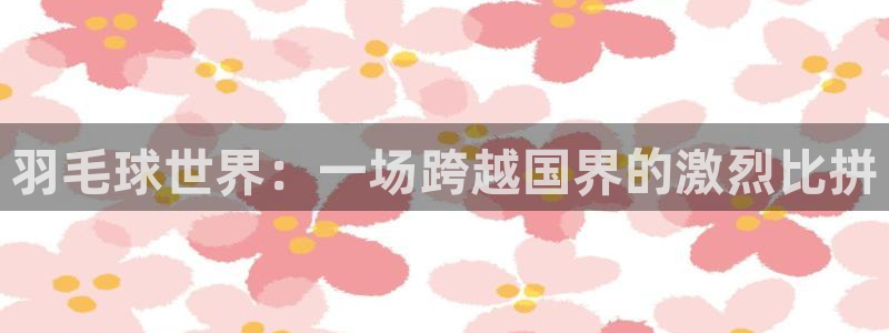  678体育官网入口：羽毛球世界：一场跨越国界的激烈比拼